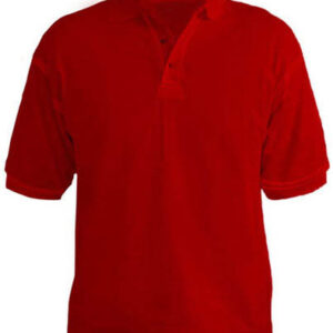 Men's Plain Cotton Red T-Shirt